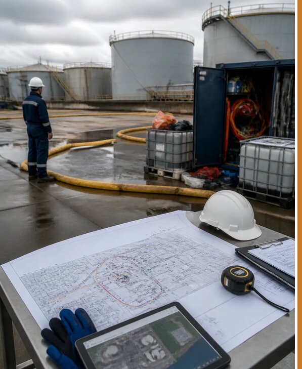 Разработка плана ликвидации разливов нефти в Красноярске
